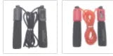 Adjustable 3 metre skipping rope with sponge grip handles in multiple colour options