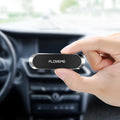 Black magnetic car phone holder with silver iron sheet and foam adhesive for dashboard mounting