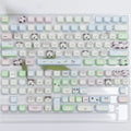 Colourful cat and puppy themed PBT sublimation keycap set for mechanical keyboards