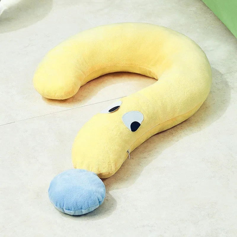 Blue and yellow pet sleeping pillow measuring 62cm by 39cm for cats and dogs