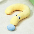 Blue and yellow pet sleeping pillow measuring 62cm by 39cm for cats and dogs