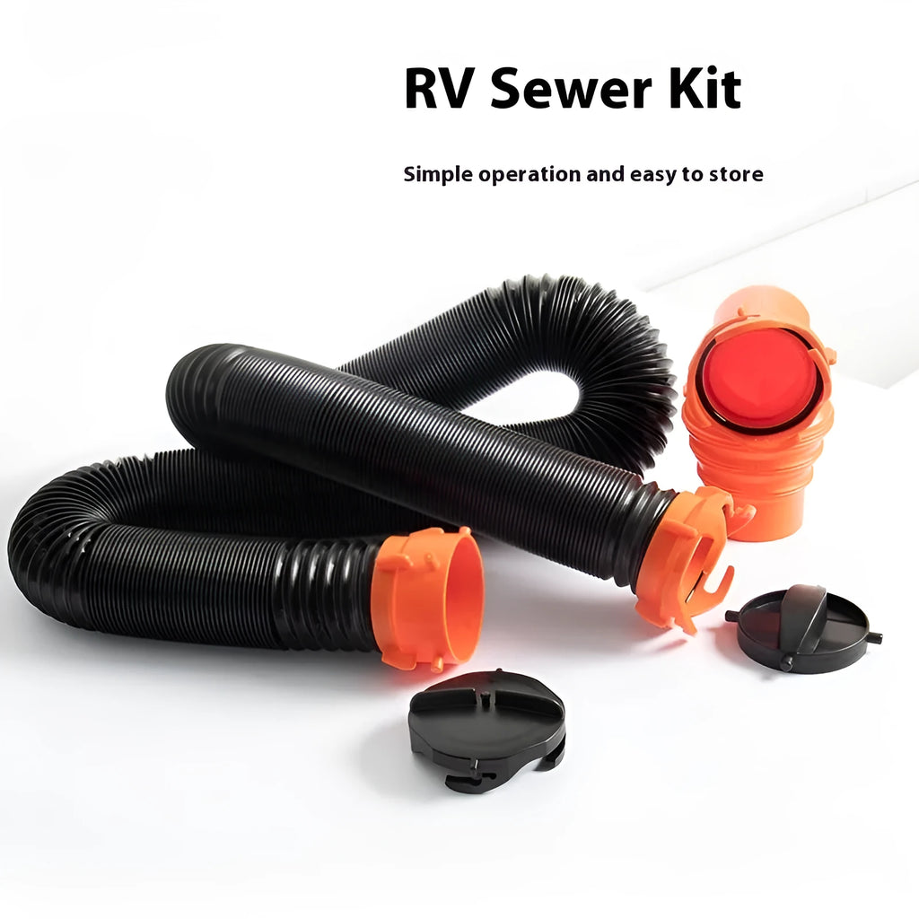 90 degree sewage hose rotary elbow joint in 4.5 metre PP length with optional connector