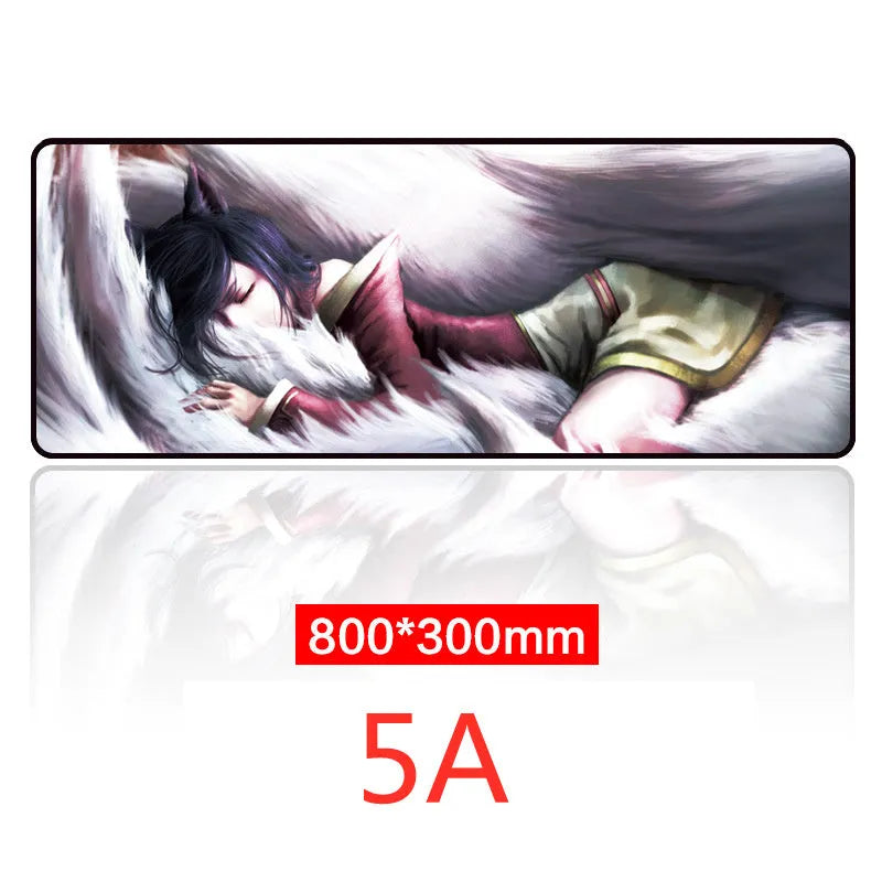 Oversized 30x80cm non-slip rubber base cloth mouse pad for desk
