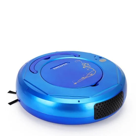 Lazy Smart automatic floor sweeping robot vacuum cleaner in blue, black, or white colour