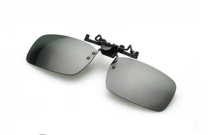 Clip-on myopia sunglasses with night vision lenses for prescription glasses