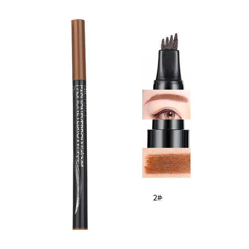 Four wild liquid eyebrow pencil in multi-colour options waterproof sweat proof for natural eyebrows