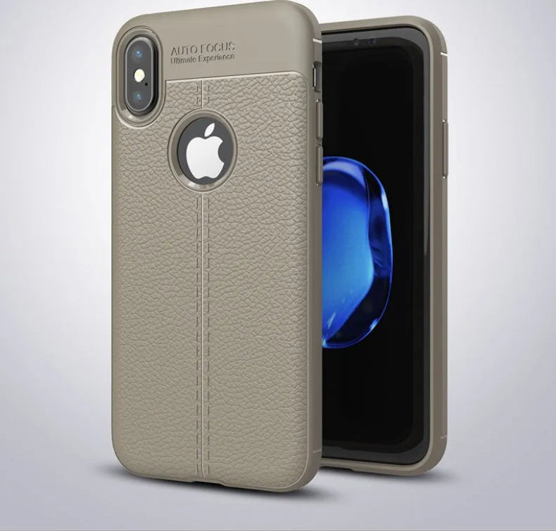 WeFor OnePlus phone case with PU leather texture back and soft silicone sides in multiple colour options