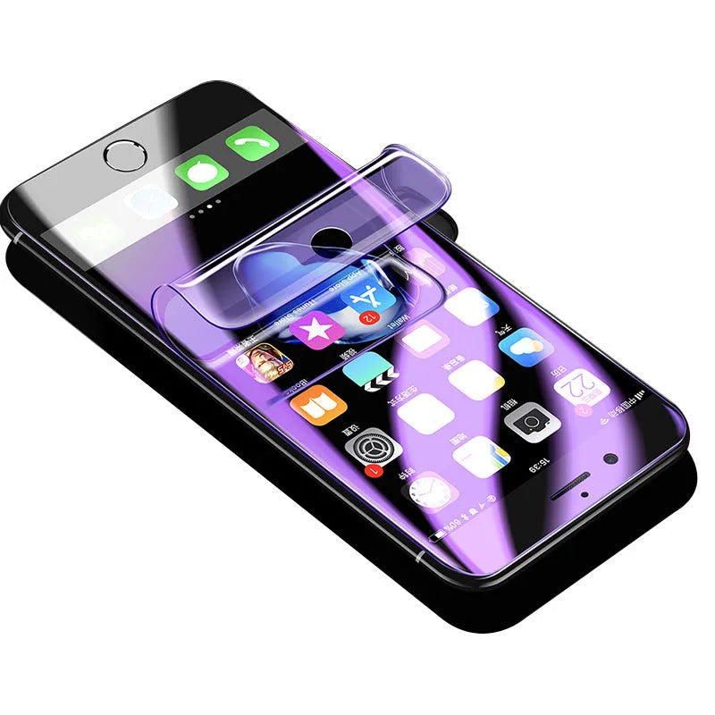 Purple light hydraulic hydrogel curved screen protector for Samsung Galaxy S series phones