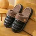Plaid EVA slippers with detachable plush lining in multiple colours for women