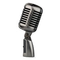 Retro-style professional condenser microphone in FG2 colour with USB-C cable for karaoke and recording.