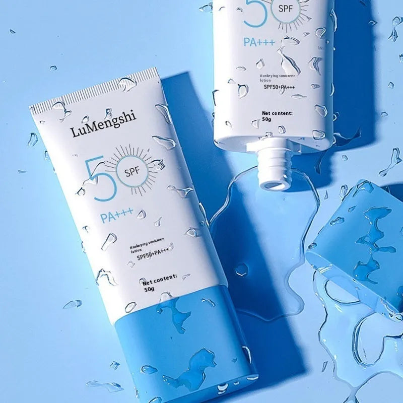 Sunscreen 50g tube moisturising whitening isolation primer universal skin type refreshing cream