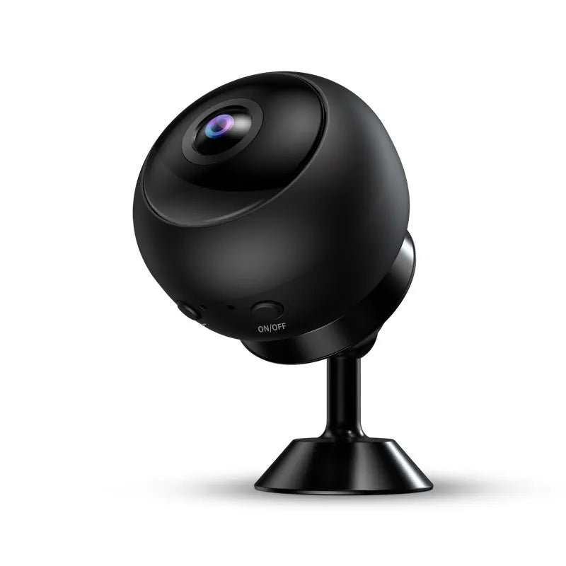 White wireless WIFI security camera with 1080p HD resolution and ABS plastic housing