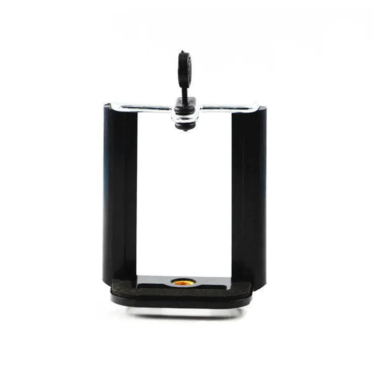 Black U Clip mobile phone holder with flexible adjustable arm for universal smartphone mounting