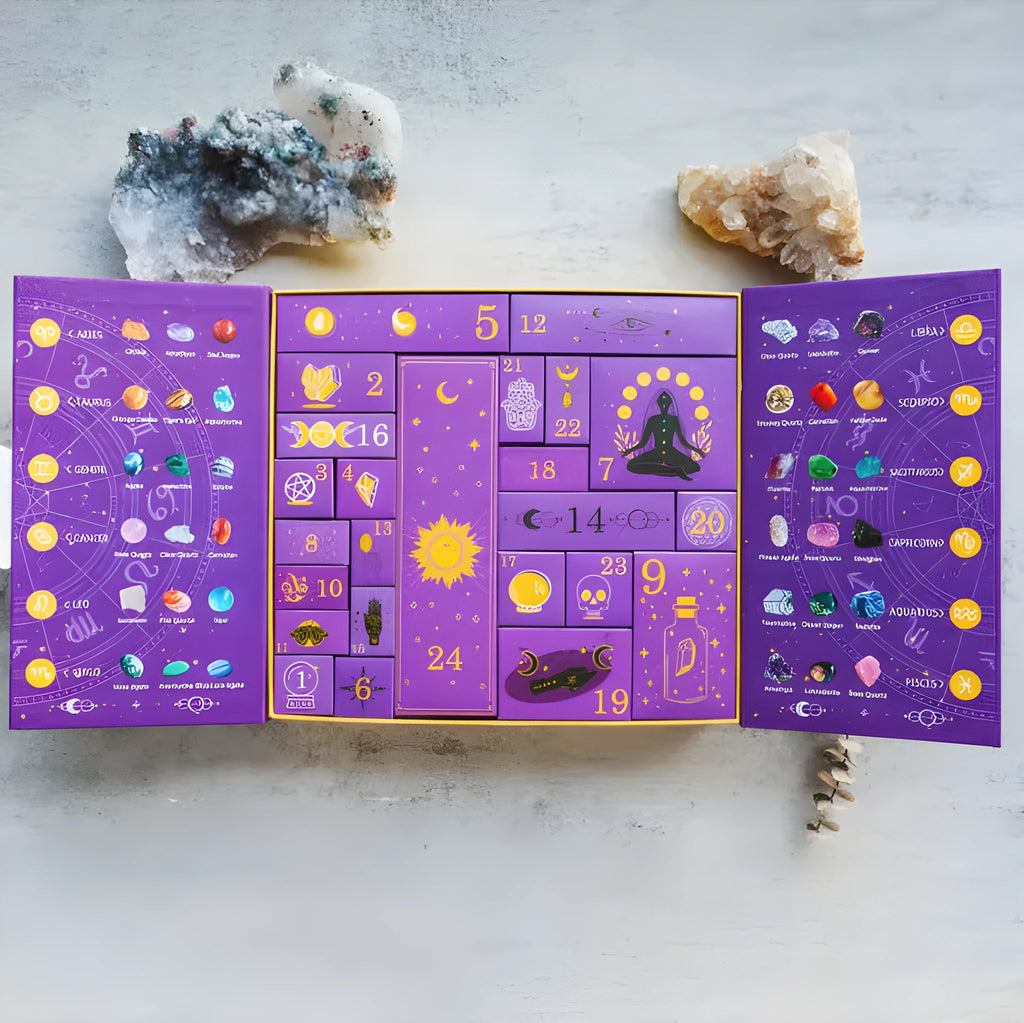 Halloween gift box with crystal ornament and countdown display measuring 33.5cm
