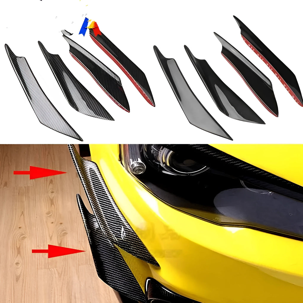 Carbon fibre pattern ABS bumper air knife set for automotive bumper installation
