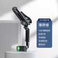 Car mobile phone bracket with clip-on dashboard mounting in black and green colour combination