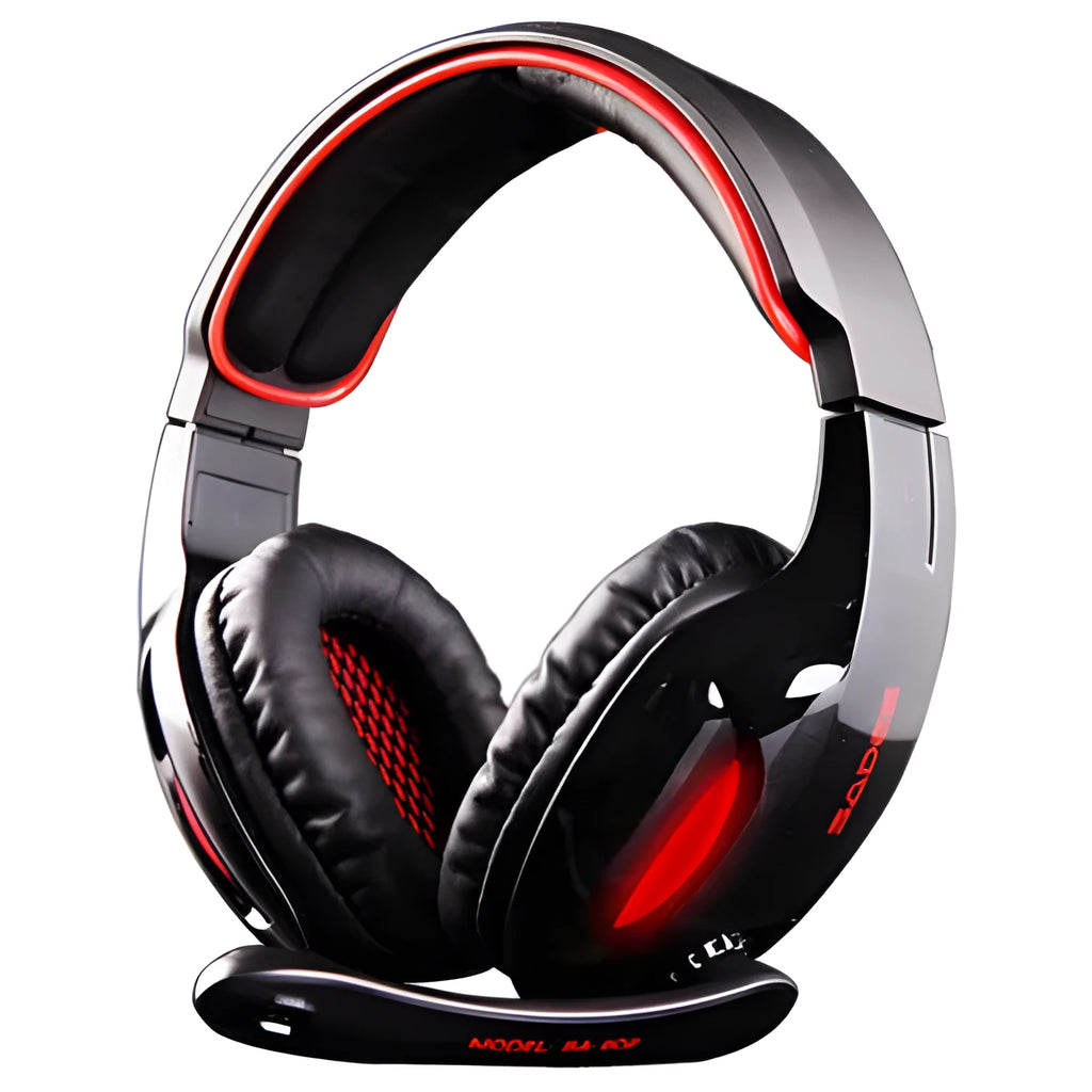 Black SADES SA902 wired USB gaming headset with over-ear cups for PC