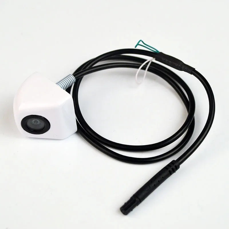 Screw plug-in HD waterproof car rearview camera with metal shell in black silver chrome or white finish