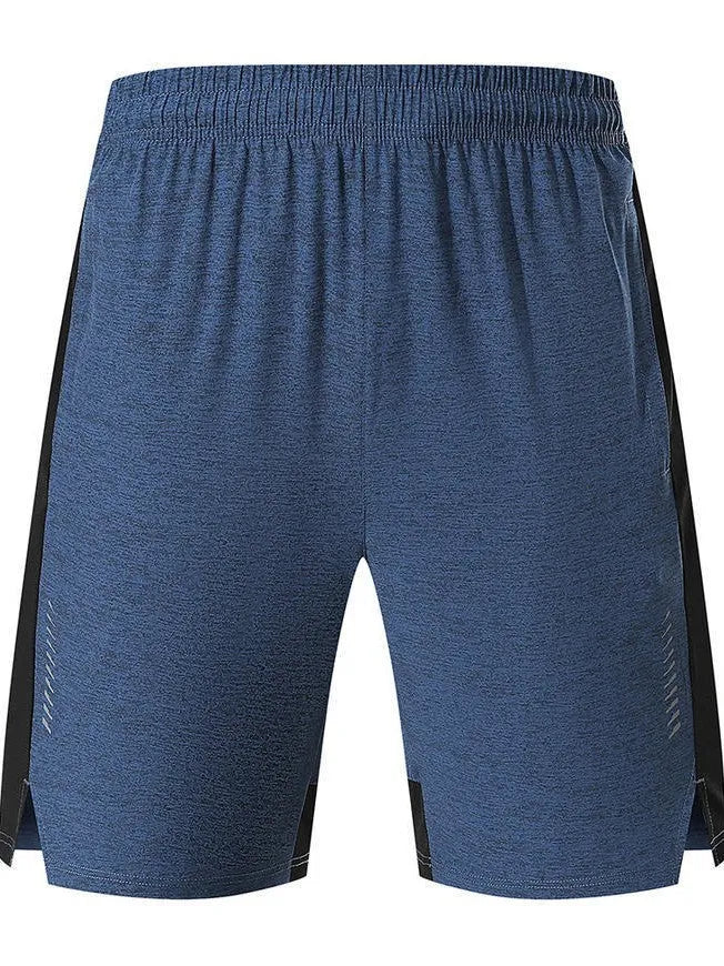 Men's casual spandex shorts in Forest Green, showing mid waist and shorts length.