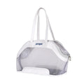 MOORPET leather cat outing carry bag with 25 litre capacity in Milan White colour