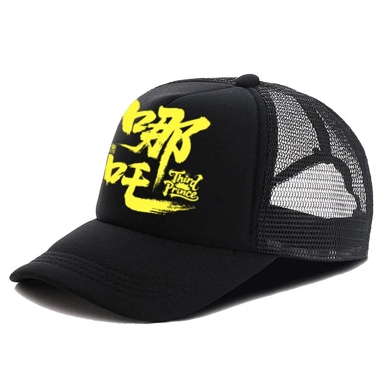 Men's polyester baseball cap in six colour options with adjustable back
