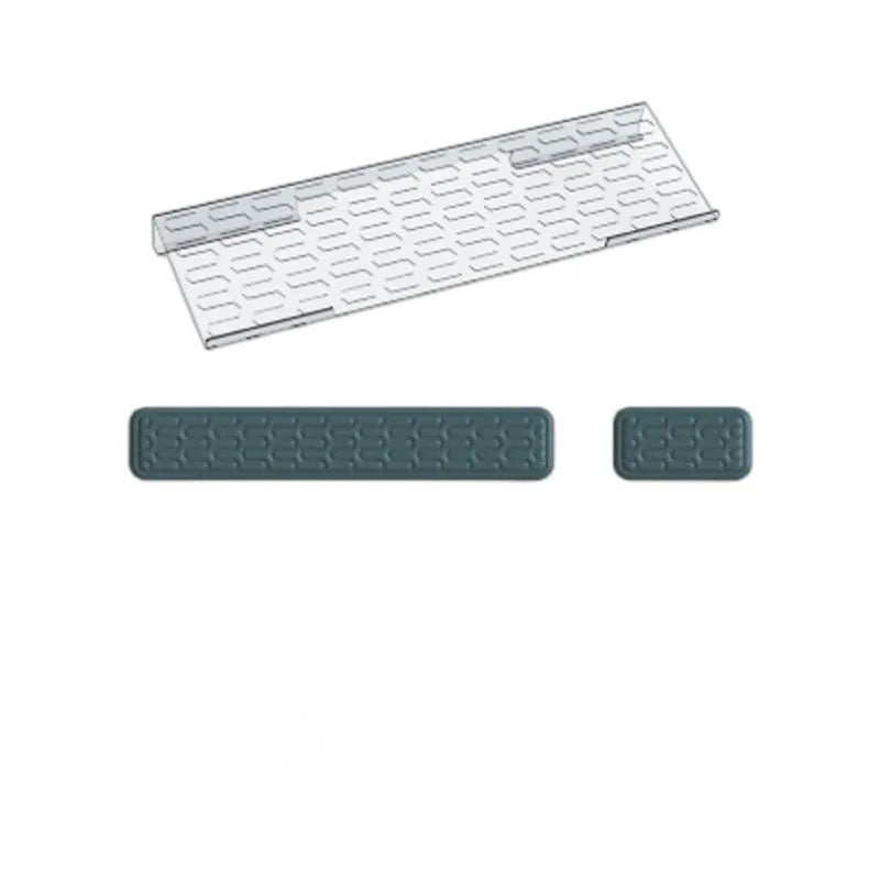 Double-sided memory foam wrist pad for keyboard and mouse in multiple colour options