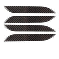 Carbon fibre door handle protection patches for Tesla Model S with self-adhesive backing
