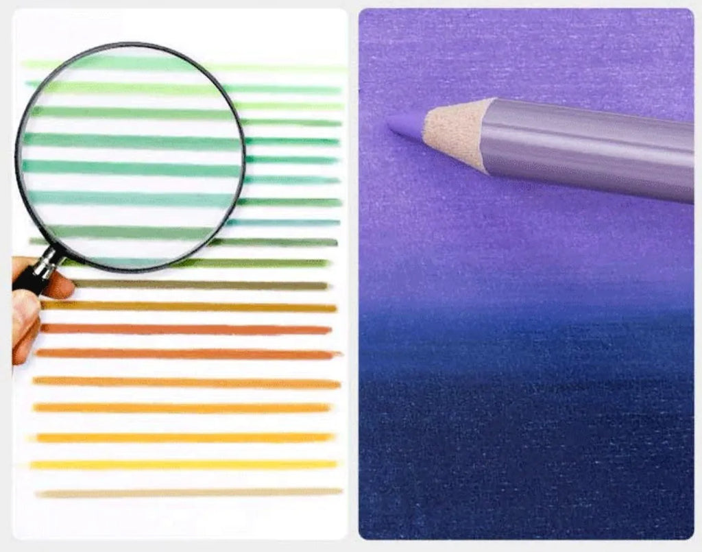 Art supplies colour pencil set with basswood penholder in boxed packaging, available in 72 or 126 colour options