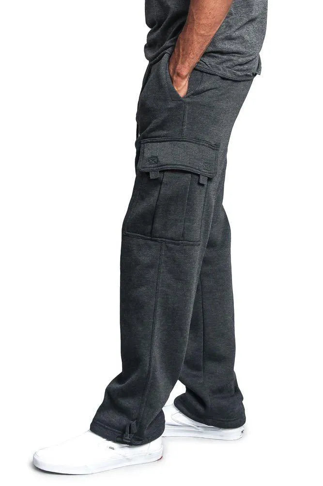 Casual multi-pocket loose straight-leg overalls in polyester broadcloth, black colour, flat front with drawstring waist