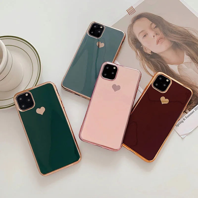 TPU phone case in solid colour for iPhone models 6 through 11 Pro Max