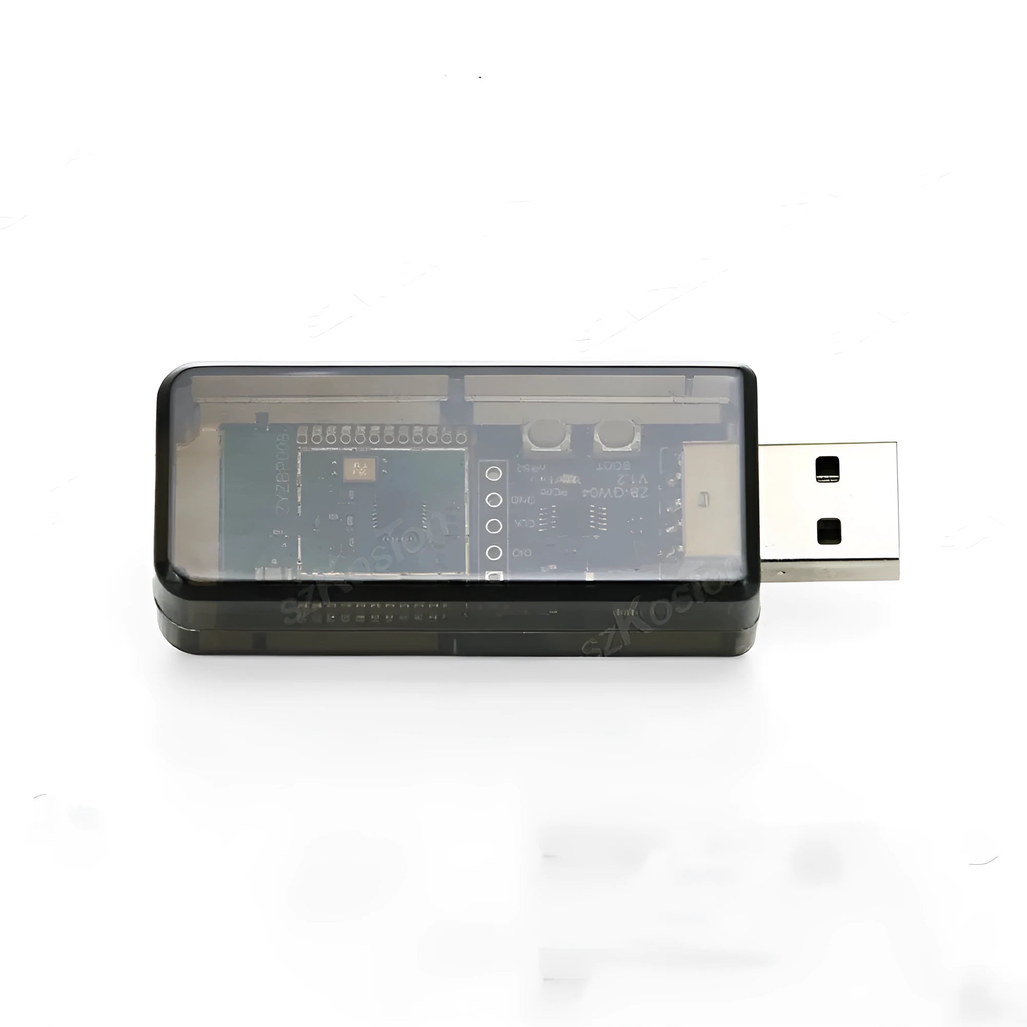 Silicon Labs EFR32MG21 Zigbee 3.0 USB Dongle with plastic shell and PCB antenna for Home Assistant