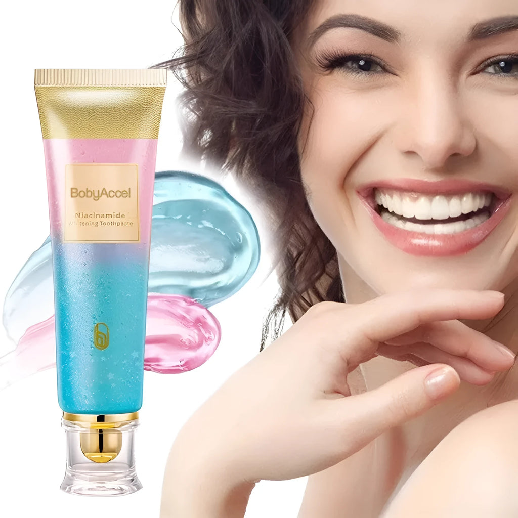 100g tube of nicotinamide whitening toothpaste for adult men and women.