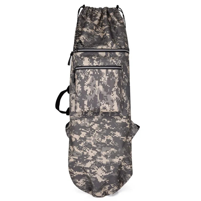 Waterproof nylon skateboard backpack for yoga and outdoor sports with multiple colour options