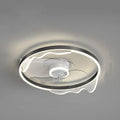 Modern Nordic style ceiling light with integrated fan for children's rooms, iron construction, LED illumination