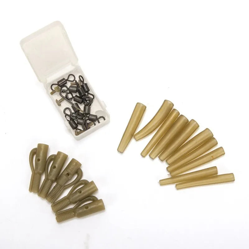 Tobly 30 piece European carp fishing accessory set with pipes, hoses, and screws.