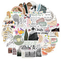 Graffiti colour cartoon waterproof stickers for luggage and notebooks, 50 sheets
