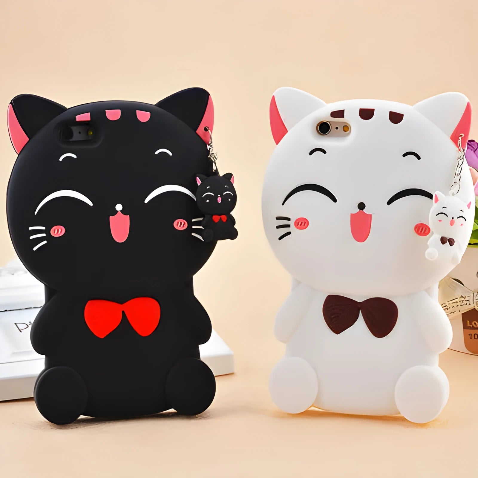 Soft silicone phone case showing edge-proof design and compatibility with Samsung and iPhone models.