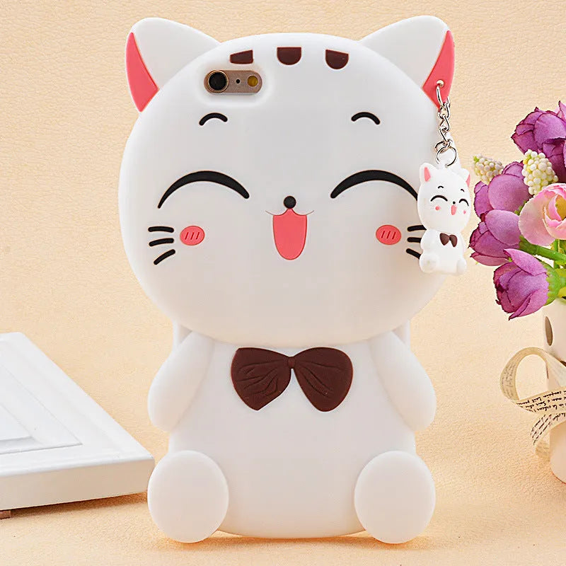 Soft silicone phone case showing edge-proof design and compatibility with Samsung and iPhone models.