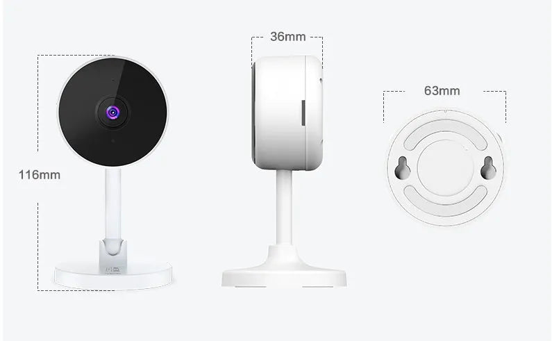 White Flash Fish WiFi security camera with gun-style design for home surveillance