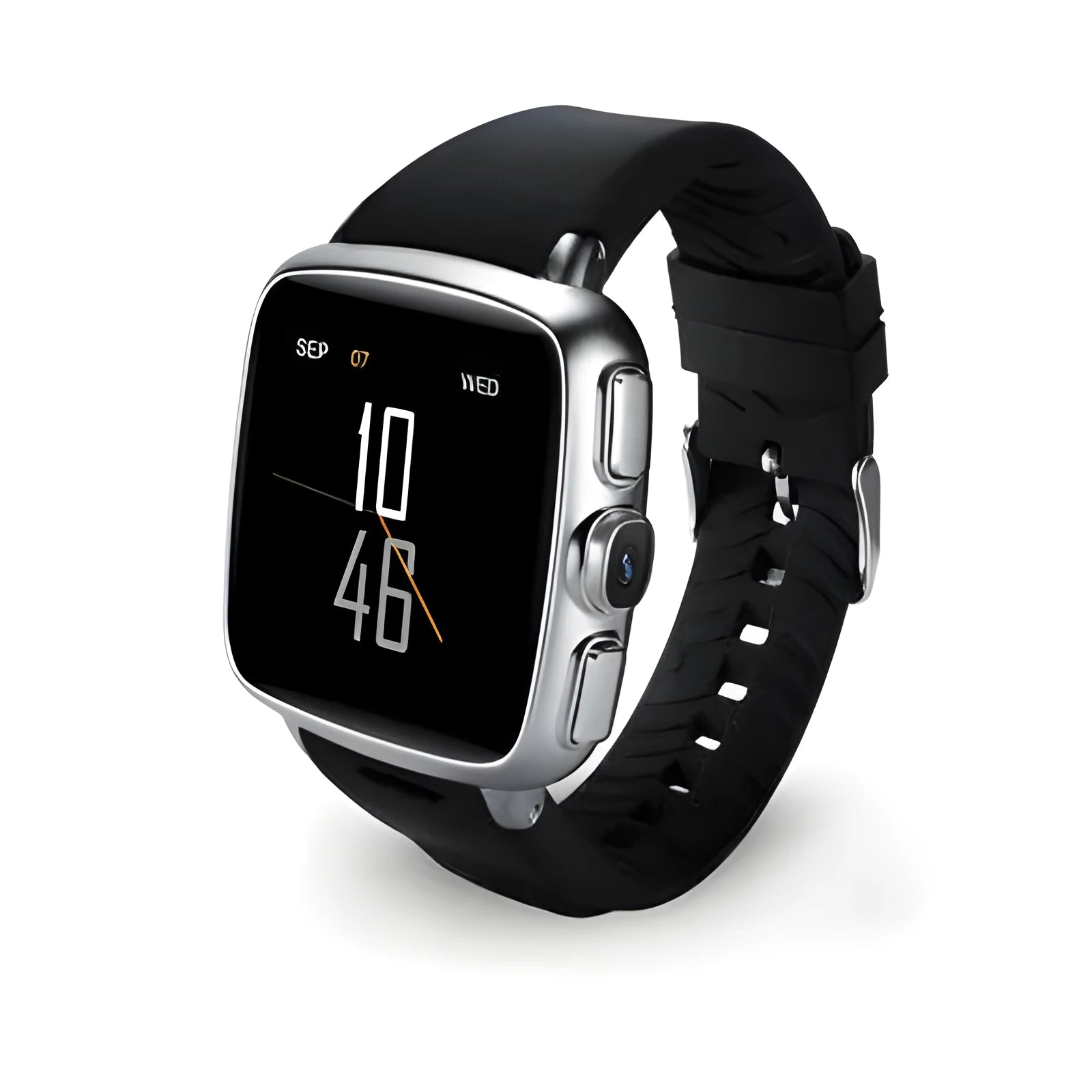 Z01 smart watch in black or white with a 1.54-inch touchscreen and camera.