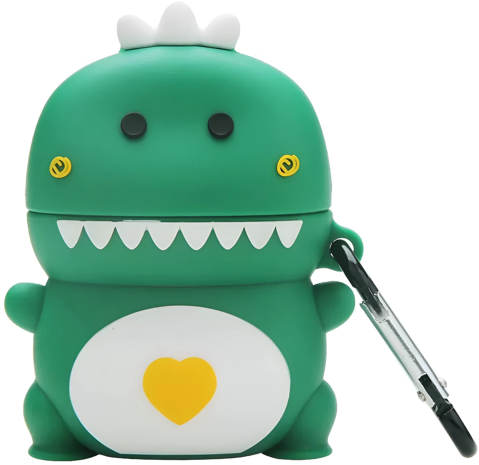 Silicone flip-case for AirPods 2 with cartoon designs including avocado, black cat, stitch, and pokeball.