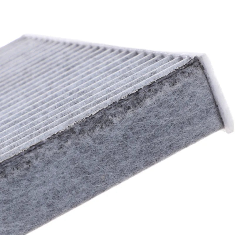 Geely car air conditioning filter element with grid measuring 215x210x30mm
