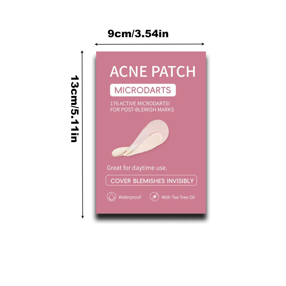 Box of 9 hydrocolloid acne patches for closed comedones treatment