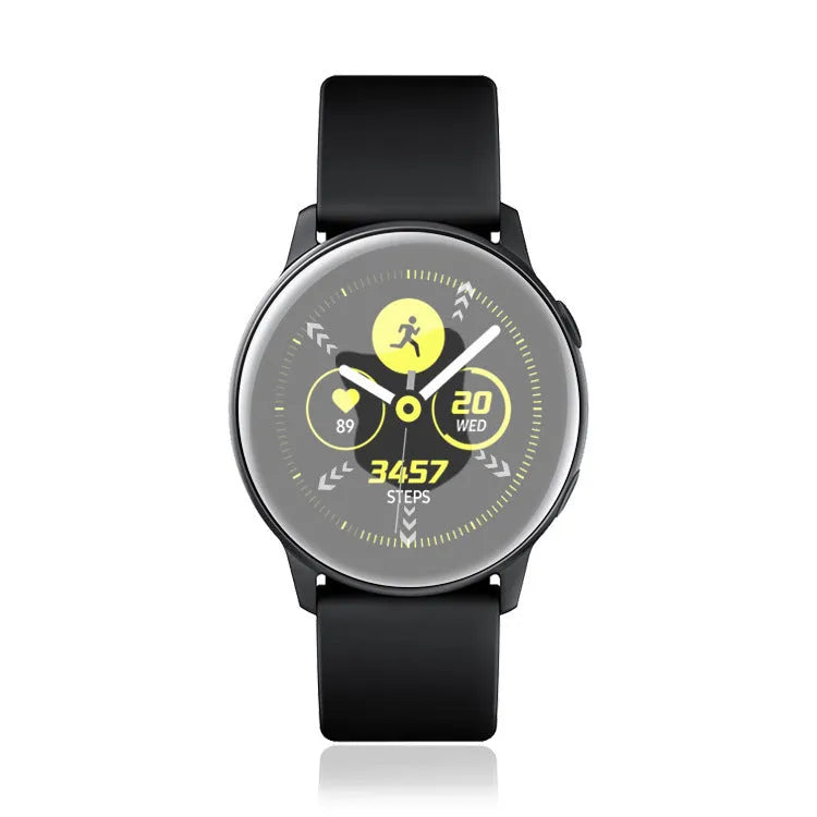 Samsung Galaxy Watch Active tempered glass screen protector with transparent full coverage design