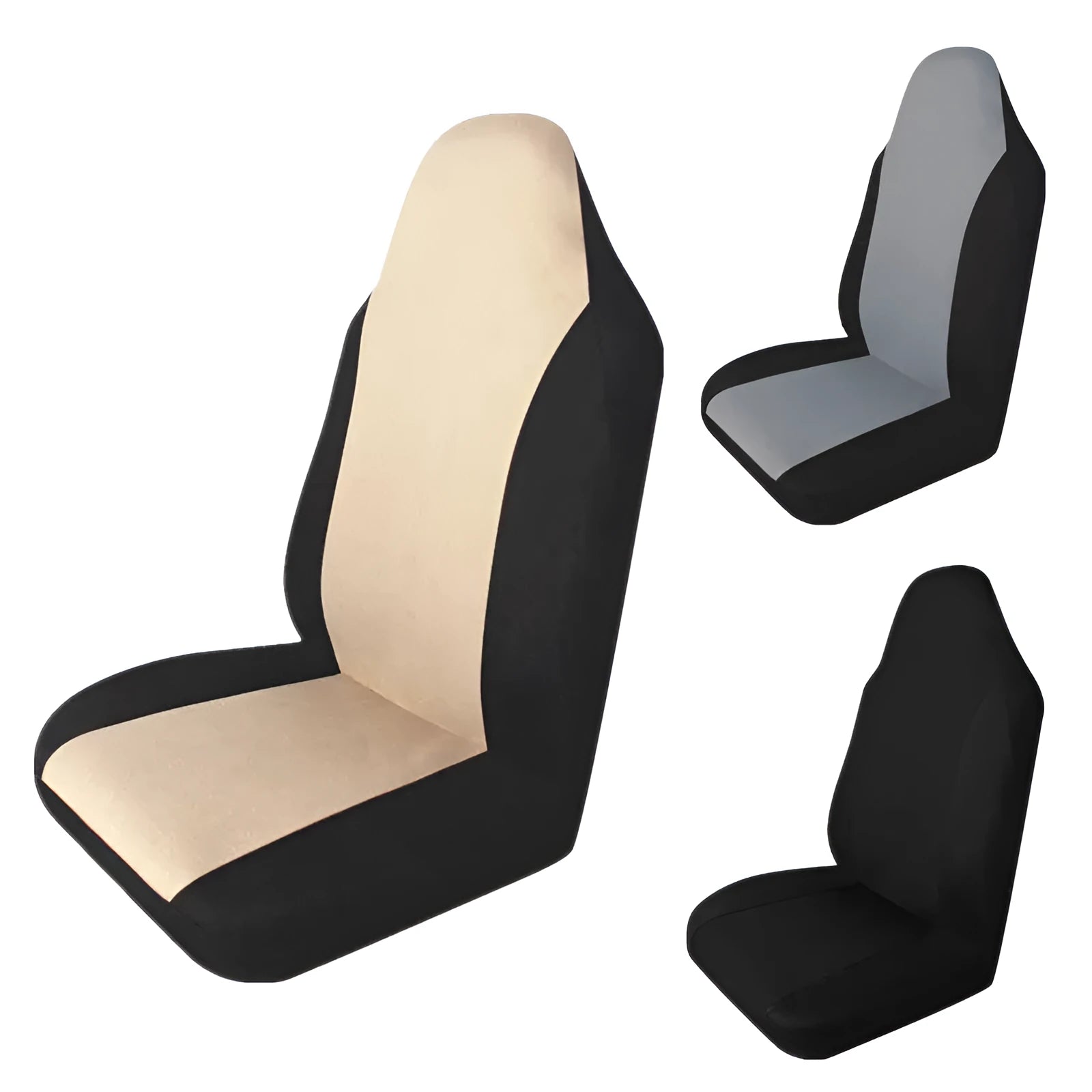 Universal car mesh seat cushion in black knitted fabric and sponge for front seat