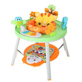 Three-in-one baby jumping chair with bouncing gymnastic rack in plastic construction