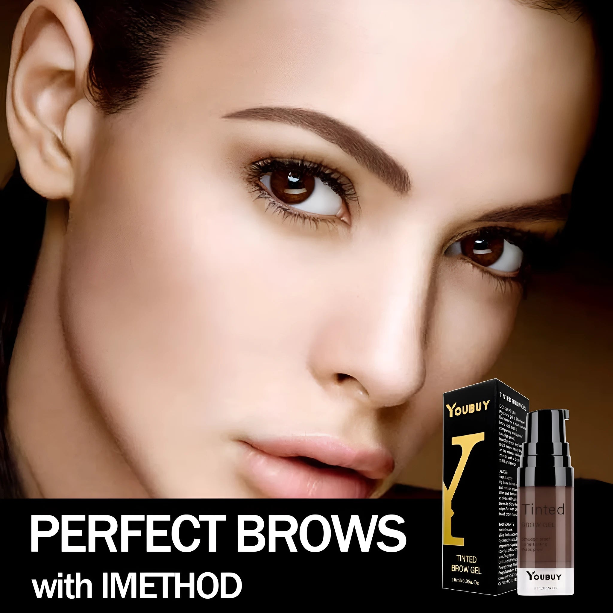 Waterproof quick-drying eyebrow cream tube with eyebrow dye for natural lasting brow definition