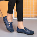 Men's low-top casual flat shoes with Velcro strap and round toe in multiple colours