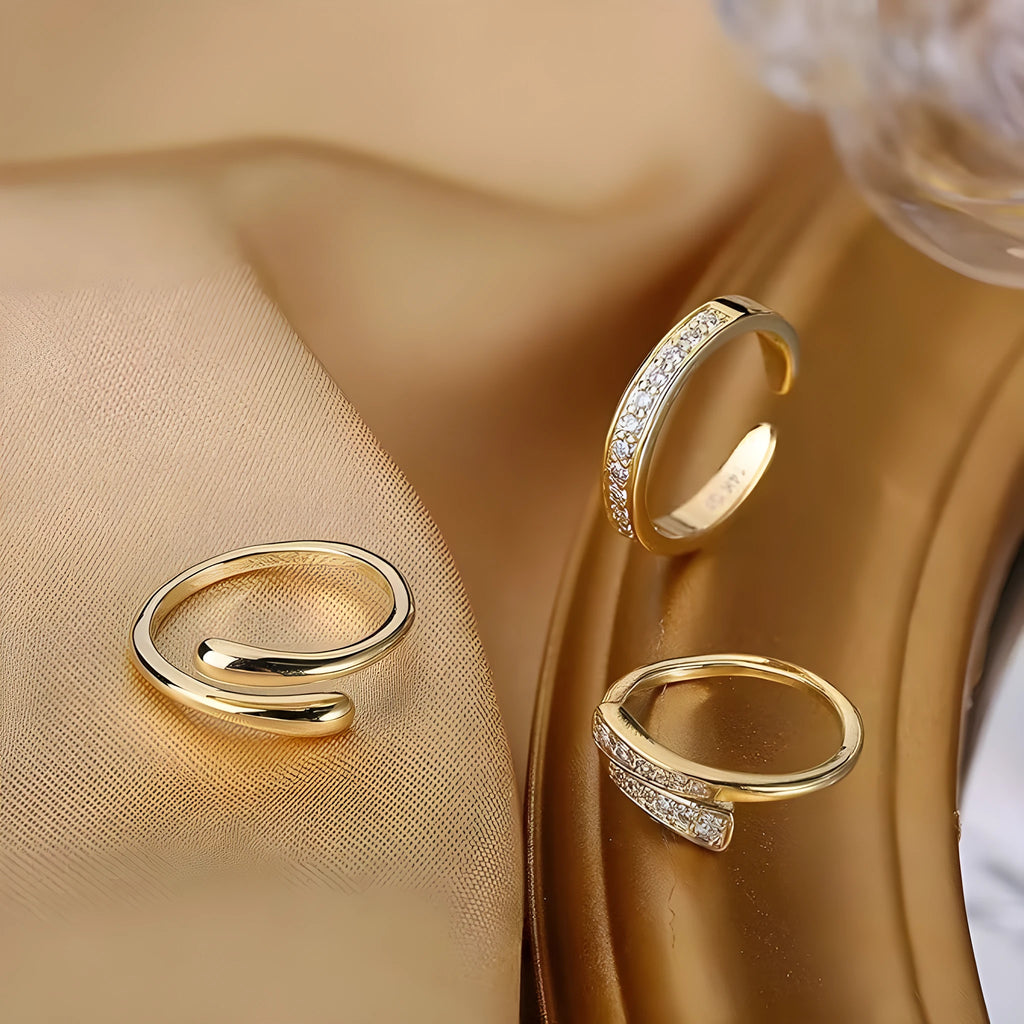 14K gold plated geometric toe ring with 0.5 thickness plating in rhinestone design