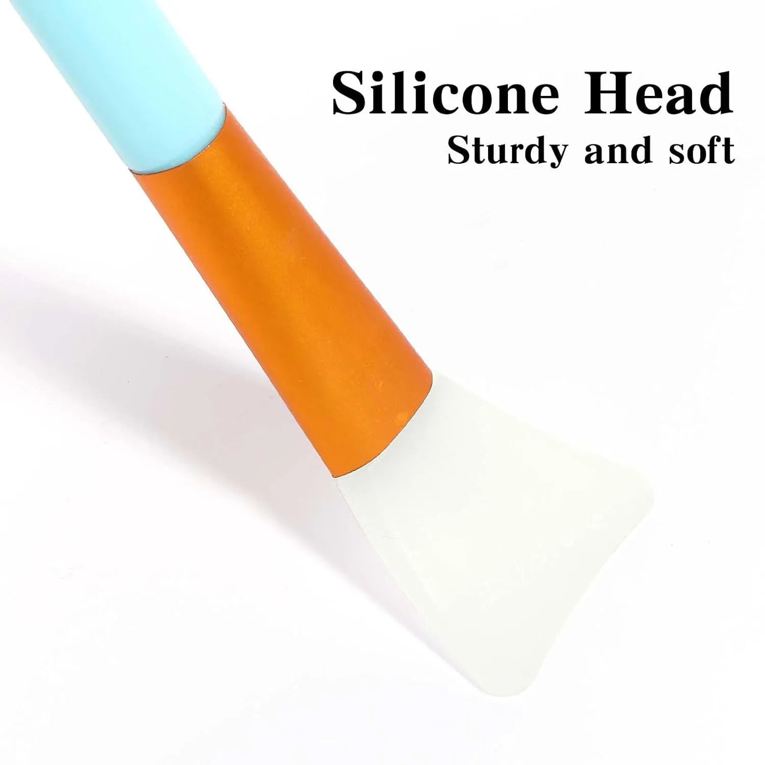 Silicone face mask applicator spatula in six colour options for clay and mud application